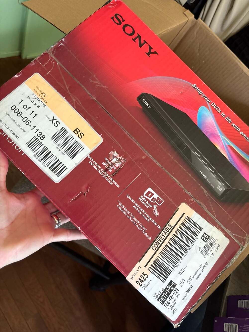 Sony DVP-SR510H 1080p Upscaling DVD Player with HDMI Port